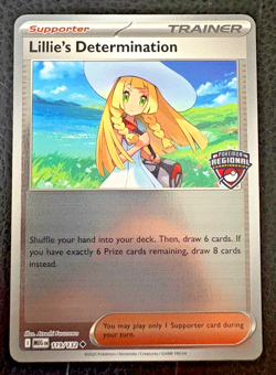 Lillie's Determination 119/132 Pokemon TCG Lille Regional Stamped Promo - Image 3