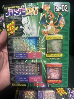 Lot of 3 Sealed Rare Pokemon Vintage Japanese Battle Game - Charizard Mewtwo - Image 4