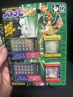 Lot of 3 Sealed Rare Pokemon Vintage Japanese Battle Game - Charizard Mewtwo - Image 5