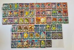Pokemon 1999 Topps TV Animation Edition Blue Label 61 Cards No Duplicates - Image 1