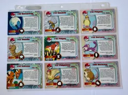 Pokemon 1999 Topps TV Animation Edition Blue Label 61 Cards No Duplicates - Image 3