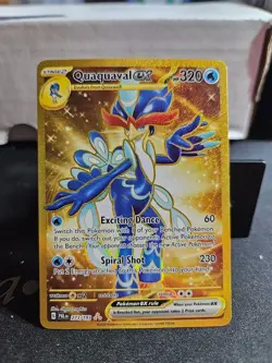 Pokemon TCG Quaquaval EX #273/193 Hyper Rare Gold Holo SV: Paldea Evolved - Image 1