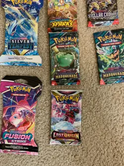 Pokemon TCG SWSH & SV Mixed Booster Pack Lot of 10 FACTORY SEALED Fusion Strike - Image 3