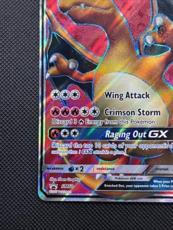🐉🐦‍🔥 | 2017 Pokemon Charizard GX #SM60 Full Art Holo Black Star Promo VLP - Image 4