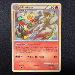 Ninetales Cracked Ice Holo 7/123 - HeartGold SoulSilver Pokemon Cards TCG LP - Image 1