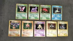 9 Pokemon Japanese Holos NM+ Vintage Old Back, Base, Fossil, Jungle 1996-99 $^%✓ - Image 2