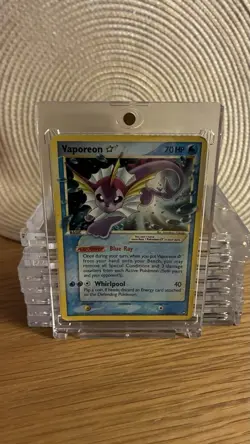 Pokemon Vaporeon TCG Gold Star 102/108 EX Power Keepers 2007 - Lightly Played - Image 1