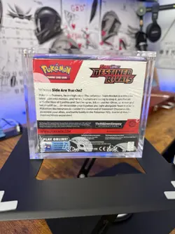 Pokemon TCG S&V DESTINED RIVALS BOOSTER BOX Factory Sealed W/acrylic Case Protec - Image 2
