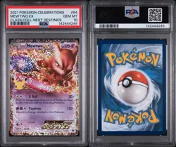 2021 POKEMON CELEBRATIONS CLASSIC COLLECTION MEWTWO EX#54 NEXT DESTINIES PSA 10 - Image 3