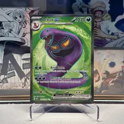 Pokemon TCG Arbok ex 185/165 Scarlet & Violet 151 Full Art Holo Rare Near Mint - Image 1