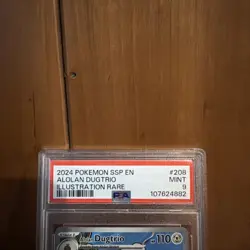 2024 Pokemon Ssp En-Surging Sparks Alolan Dugtrio #208 Illustration Rare PSA 9 - Image 3