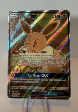 Pokemon TCG Eevee GX SM233 Holo Full Art Black Star Promo - Image 1