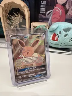 Eevee GX SM233 Full Art Promo Black Star Ultra Rare Holo Pokemon TCG Card - Image 1