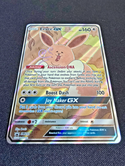2019 Eevee GX Pokemon TCG Sun & Moon Black Star Promo Full Art Holo #SM233 Rare - Image 2