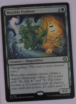 Mutable Explorer Foil Creature Shapeshifter 0186 Lorwyn Eclipsed MTG - Image 1