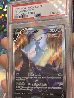 PSA 9 Mint Umbreon V 2021 Evolving Skies 189/203 Full Art Pokemon Card - Image 4