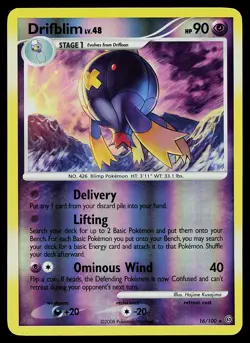 Pokemon Card - Drifblim Stormfront 16/100 Rare Reverse Holo - Image 1