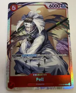 One Piece CCG Pell Kingdoms Of Intrigue Super Rare Holo Card OP04-013 NM - Image 1