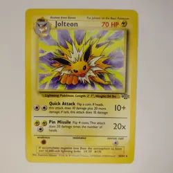 Jolteon 20/64 Jungle Pokemon TCG Trading Card Non-holo Sleaved Since 1999 - Image 1