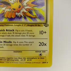 Jolteon 20/64 Jungle Pokemon TCG Trading Card Non-holo Sleaved Since 1999 - Image 5