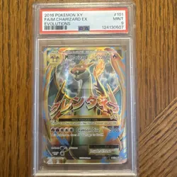2016 Pokemon XY Evolutions Full Art M Charizard EX trading card, graded Mint 9 - Image 1