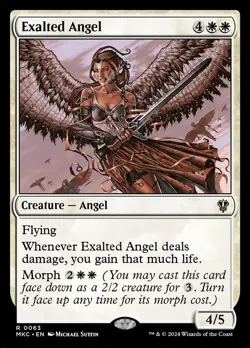 Exalted Angel Commander: MKM Magic: the Gathering Rare Near Mint - Image 1