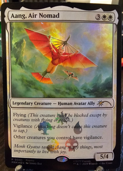 Aang Air Nomad FOIL PROMO Avatar The Last Airbender Magic the Gathering NM - Image 1