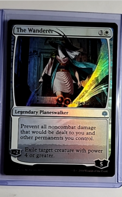 2019 MTG Magic the Gathering WAR War of the Spark Promo Foil #27 The Wanderer LP - Image 1