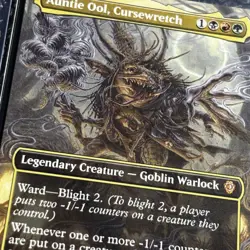Auntie Ool, Cursewretch (Borderless) Commander: Lorwyn Eclipsed Pack Fresh Reg M - Image 2