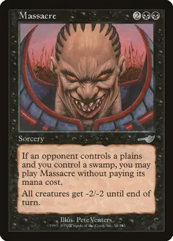 Nemesis Massacre MTG Magic the Gathering NM - Image 1