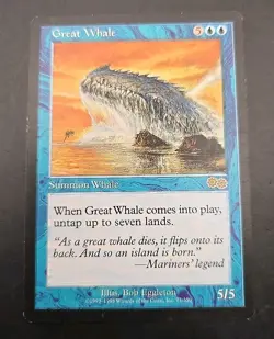 Great Whale Urza's Saga MTG Regular Heavily Played - Image 1