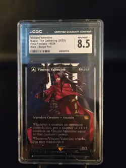 Mtg Final Fantasy Vincent Valentine Surge Foil CgC 8.5 - Image 1