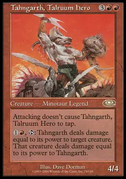 MTG Magic the Gathering Tahngarth, Talruum Hero (74/146) Planeshift MP - Image 1
