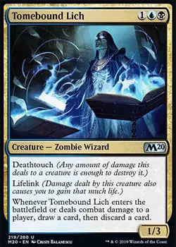MTG Magic the Gathering Tomebound Lich (219/357) Core Set 2020 LP - Image 1