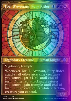 MTG Tori D'Avenant, Fury Rider (363/516) Dominaria United LP FOIL - Image 1