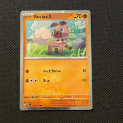 Rockruff 116/193 Paldea Evolved Cosmos Holo Promo Pokemon Card - Near Mint - Image 1