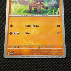 Rockruff 116/193 Paldea Evolved Cosmos Holo Promo Pokemon Card - Near Mint - Image 3