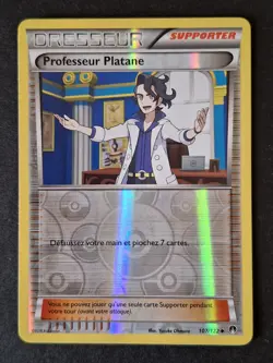 Professeur Platane Reverse 107/122 XY Rupture Turbo Carte Pokemon Francais - Image 1