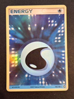 Energie Eau HOLO REVERSE 105/108 Ex Gardiens du Pouvoir Carte Pokemon - Image 1