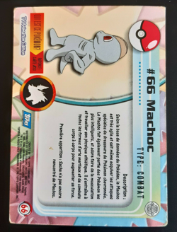 Carte Pokemon TOPPS Machoc 66 TV Animation Edition Francaise Nintendo - Image 2
