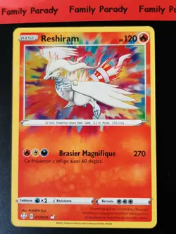 Reshiram Amazing 120pv 017/072 Carte Pokemon Rare Destinees Radieuses Fr - Image 1