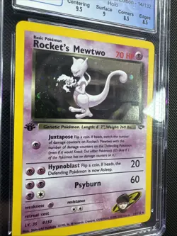Rocket’s Mewtwo - Pokemon Gym Challenge 14/132 - Holo - 1st Edition - CGC 8.5 - Image 3