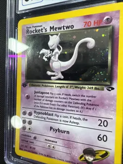 Rocket’s Mewtwo - Pokemon Gym Challenge 14/132 - Holo - 1st Edition - CGC 8.5 - Image 4