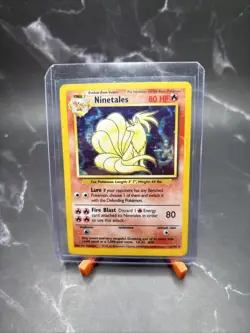 Ninetales 12/102 Holographic *Rare*- Pokemon Trading Card Game- MP - Image 1
