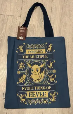 Pokemon X Natural History Museum - Eevee Tote Bag Double Sided Print - IN HAND - Image 1