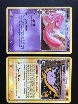 EX Dragon Frontiers Set Pokemon cards rare Arbok Ledian Lickitung Mantine Seadra - Image 4