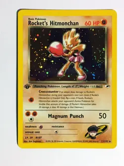 Pokemon - First Edition - Rocket's Hitmonchan - 011/132 - Gym Heroes - Holo - Image 1