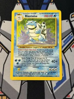 Pokemon TCG Blastoise 2/102 Holo Rare Base Set - Image 1