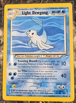 Pokemon 2002 Neo Destiny Light Dewgong 45 LP - Image 1