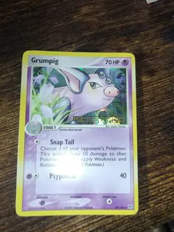 Pokemon Grumpig 30/106 EX Emerald Reverse Holo Stamped NM-MINT - Image 2
